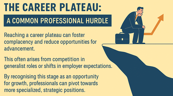 The Career Plateau Infographic